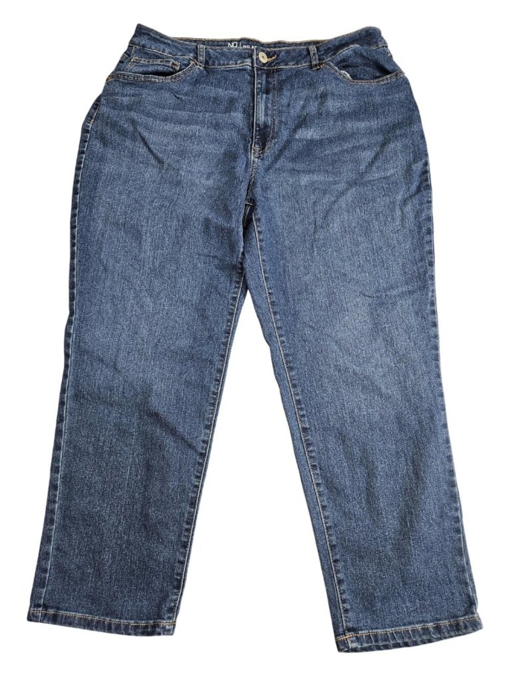 No Boundaries Wide Leg Jeans Juniors 17 Blue Med Wash High Rise Stretch Denim